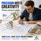 🖊️ Oljebaserad tuschpenna med snabbtorkande bläck och precisionsspets – skriver på alla ytor! ✨