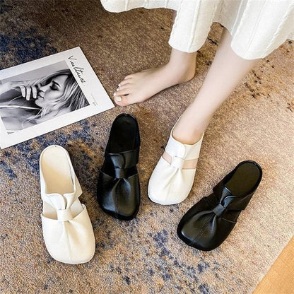 🔥latta mules med utskärningsdesign i plusstorlek