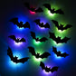 🦇 50% rabatt ！！Halloween-set med 3D-dekorationsklistermärken med fladdermöss