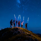 🏔️ 50% RABATT NU! 🔦 Belysta Taktiska Vandringskäppar – Lätta & Hopfällbara med LED-ljus – Perfekt för Äventyr 🌙