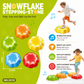 💥FLASH-REA 50 % RABATT💥 Snöflingformade trampstenar för barn 🧩✨ – Balans- och sinnesutveckling, grovmotorik, förskola och lek hemma