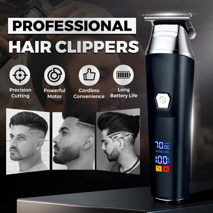 ✂️💈 50% RABATT! | Hushåll Elektrisk Hårklippare Set – Digital Display & Professionell!