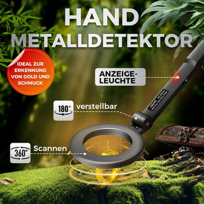 😍Weg zum Reichtum😍 360° Hand-Metalldetektor für Gold & Schmuck