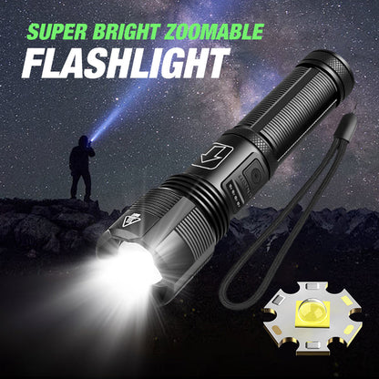 Superljus ficklampa med zoomfunktion