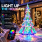 💕Färgskiftande Lysande Julgran – LED Bordsdekoration med Presentask | Kreativ Julklapp🎁