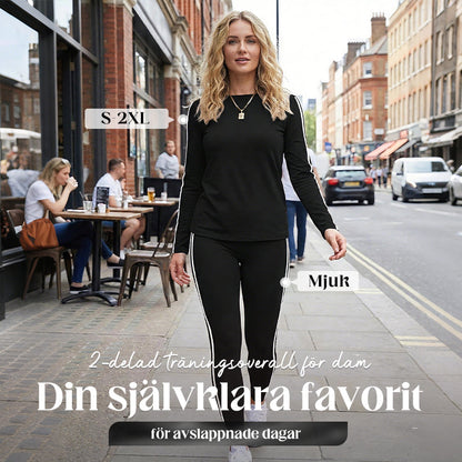 2-delat långärmat träningsoverallset för damer🎁Köp 2 och få fri frakt🔥