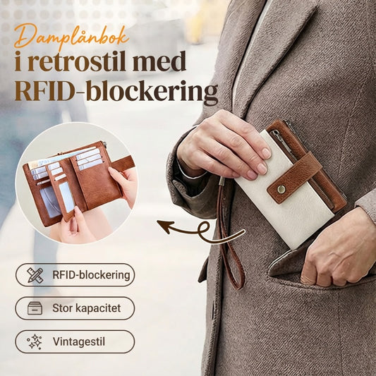 ⏳Begränsad tid – 50% rabatt⏰Damers RFID-säker läderplånbok