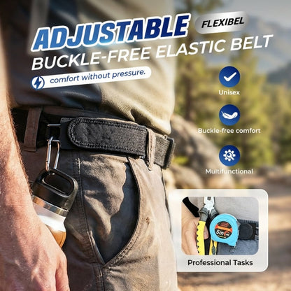 👖 50% RABATT NU! 🔗 Spännlöst Elasticbälte för Män & Kvinnor – Lätt att Använda, Exakt Passform & Ultra-mjuk Komfort ✨