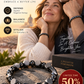 Armband i vintage-stil med runda syntetstenar