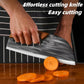 Ergonomisk kökskniv – med handtag framtill, skär enkelt grönsaker och kött. En genomtänkt present till hemmakocken. 🍅🔪