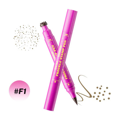 💧Vattenfast fräknpenna i kombination med en 🖋️eyeliner med fin spets för en naturtrogen och hållbar fräknlook😍