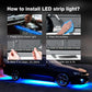 2025 Flexibla och vattentäta RGB LED-ljusslingor för bilchassi (4-pack)