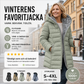 🔥❄️REA 49 %🧥 Midlång vinterkappa med huva för damer och mjukt foder