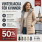 🔥❄️REA 49 %🧥 Midlång vinterkappa med huva för damer och mjukt foder