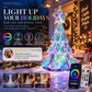 💕Färgskiftande Lysande Julgran – LED Bordsdekoration med Presentask | Kreativ Julklapp🎁