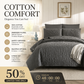 ⏳Begränsad tid 50% rabatt⏰Enfärgad 100% bomull sängkläder 4-delars set🛏️