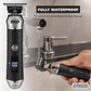 ⏳ BEGRÄNSAD TID: 50% RABATT! 🏆 Lyxig 3-i-1 professionell grooming set för män – T-blad trimmer, folie rakapparat och nästrimmer – med LED-display och USB-laddningsbar