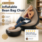 🥳STOR REA 2026🥳💞Över 50 000 sålda! 🛋️🎁 50 % RABATT! Uppblåsbar sittsäck med fotpall och elektrisk pump – sammetsmjuk PVC, tål 150 kg, klar på 2 minuter! Koppla av i komfort! ✨💪