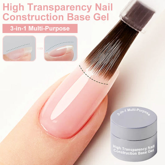 😍2026 ny modell💅Tre-i-ett multifunktionellt, högtransparent nagelbaslim