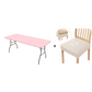 Paket stretchtyg bordsskydd, passar 4 ft / 6 ft / 8 ft bord