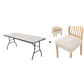 Paket stretchtyg bordsskydd, passar 4 ft / 6 ft / 8 ft bord
