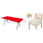 Paket stretchtyg bordsskydd, passar 4 ft / 6 ft / 8 ft bord