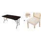 Paket stretchtyg bordsskydd, passar 4 ft / 6 ft / 8 ft bord