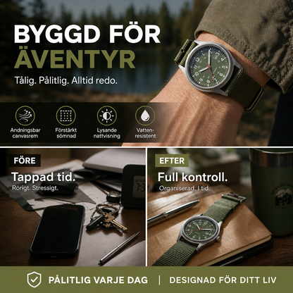 🛒 56% RABATT NU! ⌚ Klassisk Kvartsarmbandsur – Elegant Tidlös Design & Bekväm Att Använda – Perfekt För Vardag, Arbete & Tillställningar ✨