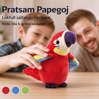 Interaktiva talande papegojor plyschleksak