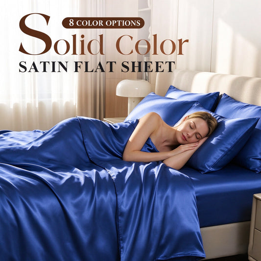 Satinbäddslakan – Slappna av direkt när du lägger dig! ☁💤Perfekt för dig som vill sova som ett barn!