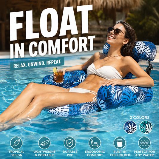 🏖️💺Exklusiv uppblåsbar poolsoffa – lyxig komfort & stadig flyt, för ultimat avkoppling i solen. 🏊🌊