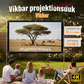 ✨🥳Bärbar projektor 4K Anti-Light hopfällbar skärm🎥