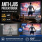 ✨🥳Bärbar projektor 4K Anti-Light hopfällbar skärm🎥