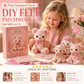 🎀49 % RABATT🎁DIY-kit för lapptäcke i filt: ”Pink Enchanted Forest”
