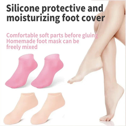 Fuktgivande fotmask Exfolierande silikonstrumpor Strandskyddande strumpor