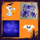 🕷️ 50 % RABATT! 🎃 Skapa kuslig Halloween‑stämning – Halloween‑dekoration med svart spindel och ljus, ögonfallande, enkel att placera