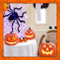 🕷️ 50 % RABATT! 🎃 Skapa kuslig Halloween‑stämning – Halloween‑dekoration med svart spindel och ljus, ögonfallande, enkel att placera