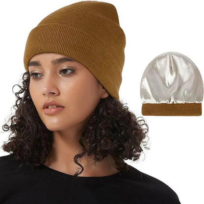 🎄Julerbjudande🎊Vinter Unisex Mjuk Slouchy Stickad Mössa - Antistatisk