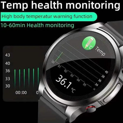 Blodtryck, hjärtfrekvens, kroppstemperatur – Sports Smart Watch