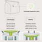 ⏳ENDAST SISTA DAGENS REA!🏆🧳Vakuumförvaringspåsar utan pump – Tryck och förslut, ingen pump behövs. Sparar 80 % utrymme, håller kläderna torra och dammfria. Perfekt för skrymmande sängkläder och utrustning som inte är i säsong. 🛏️🗄️