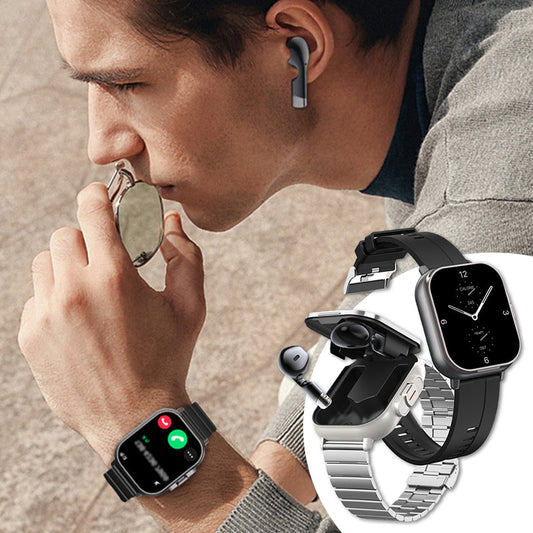 2-in-1 Smartwatch mit Bluetooth-Ohrhörer