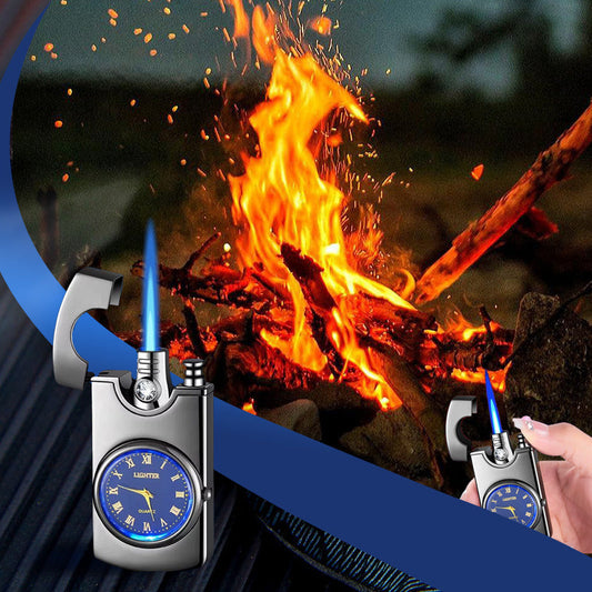Aufblasbares winddichtes Metallfeuerzeug mit Zifferblatt