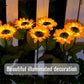 🔥🎁Nyhet 50 % RABATT🔥🌞 Solros Solenergidriven Trädgårdslykta – LED-belysning & Realistisk Design ✨