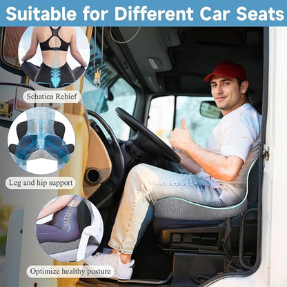 🎁Begränsad försäljning 50% rabatt🎁【Ergonomisk design】Sits av halkfritt minnesskum 💕For the most comfortable driving🎉