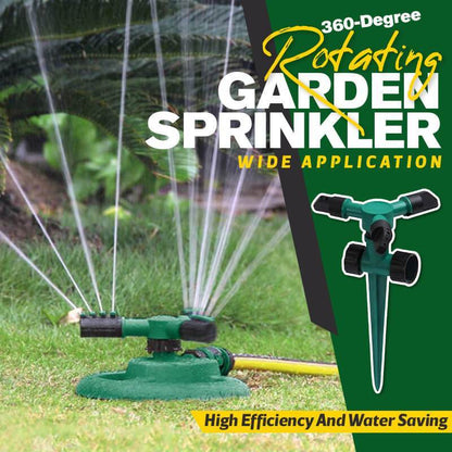 💦 Slipp stå med slangen – 360° roterande sprinkler som vattnar större ytor automatiskt 🌿