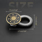 Fjäderförsedd metallknapp för midjeförlängning till jeans