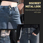 Fjäderförsedd metallknapp för midjeförlängning till jeans