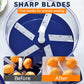 🧄🍎 54% RABATT NU! Transparent elektrisk frukt- & grönsaksskalare – 5 rostfria blad, snabb skalning & enkel rengöring – perfekt för köket 🍇✨