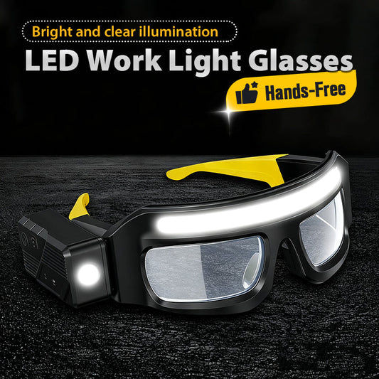 ⏳ Begränsad tid 50 % rabatt ⏰ Handsfria LED-arbetslampglasögon