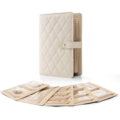 🔥🎁Nyhet 50 % RABATT🔥Elegant bärbar förvaringspåse för smycken med rutmönster